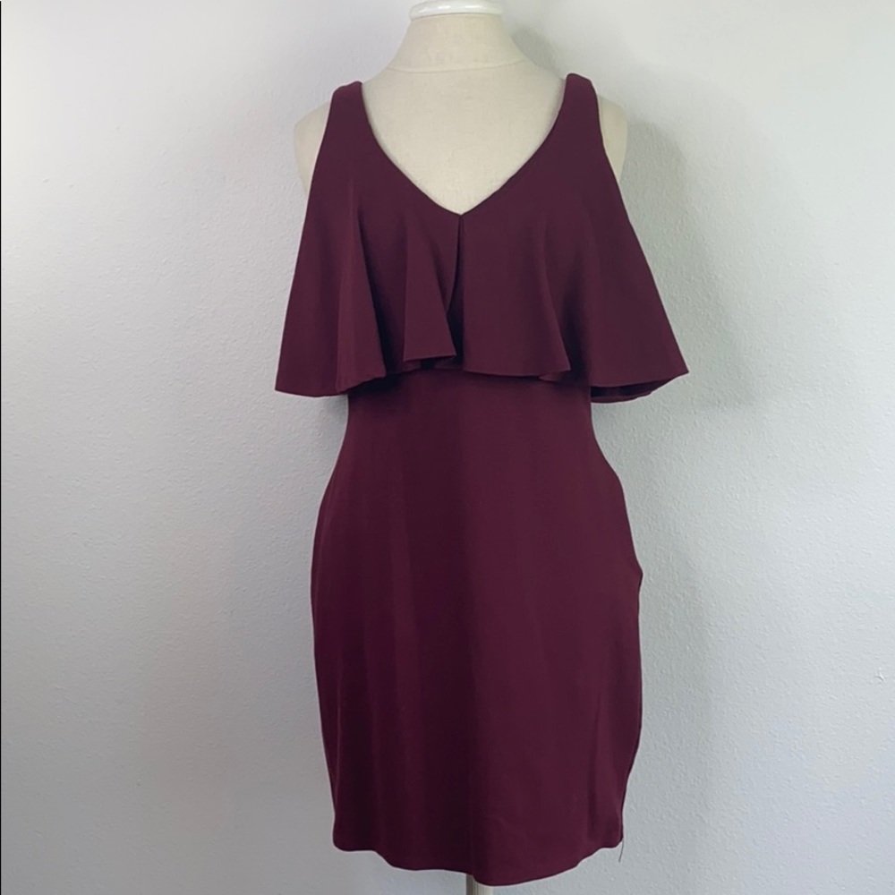 Gianni Bini maroon dress, size large